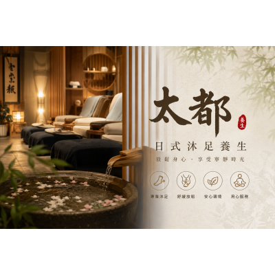提供舒適安靜的腳底按摩與沐足 SPA 空間