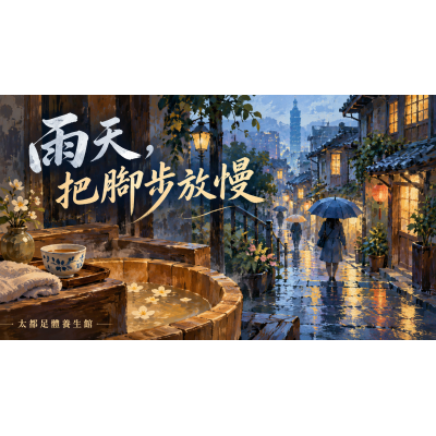 台北雨天小旅行：把散步計畫，換成一段沐足時光